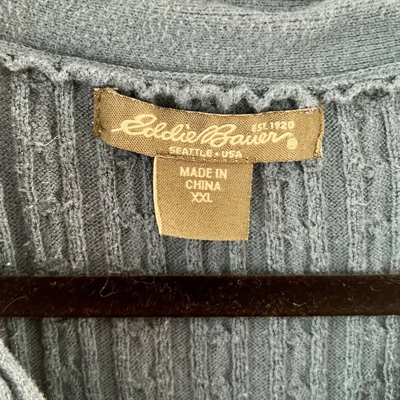 Eddie Bauer Teal Sweater - Picture 3 of 5